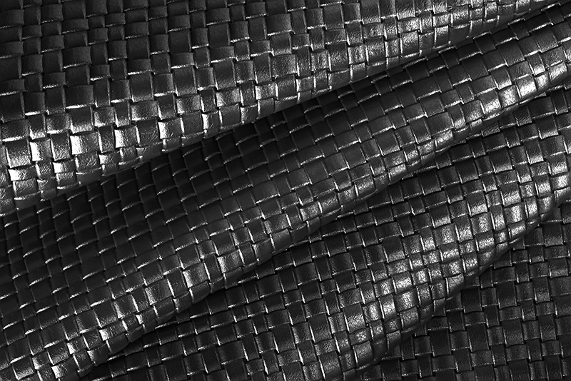 Metallic leather : satin black Magnetic Braided - Customization F. KOOIJMAN Paris